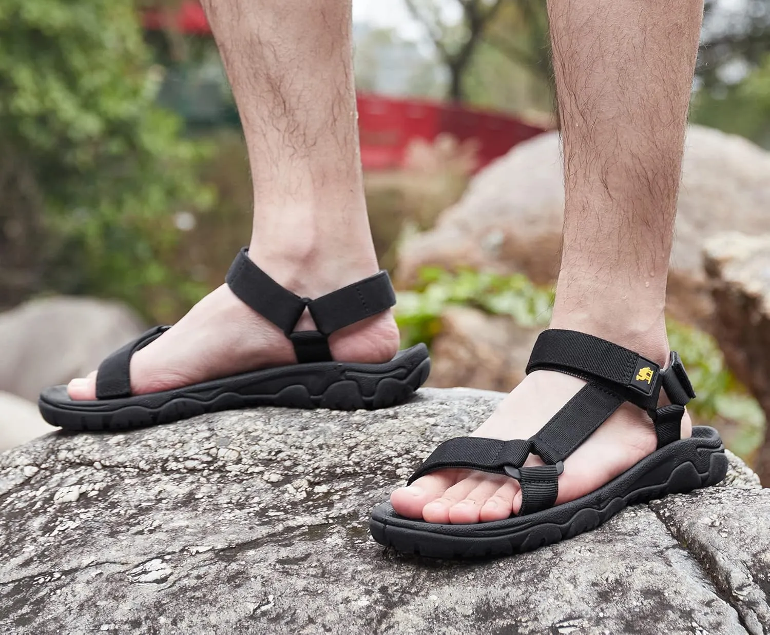 CAMELSPORTS Men's Hiking Sandals Open Toe Outdoor Beach Sandal Waterproof Sport Sandals Water Shoes for Athletic Walking