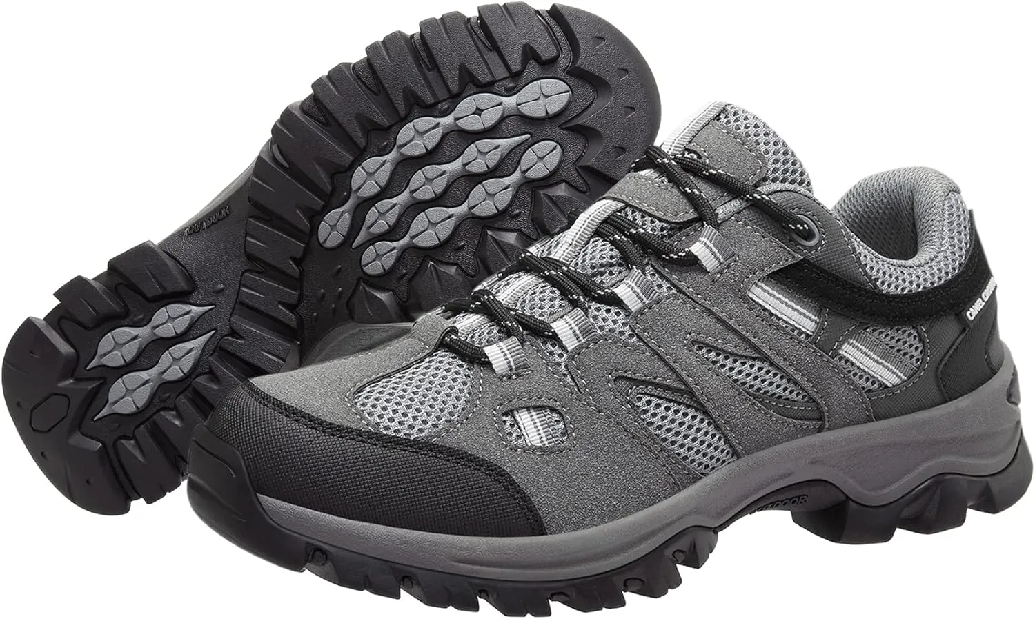 CAMELSPORTS Men’s Hiking Shoes Low Top Walking Hiking Shoes for Men Outdoor Ankle Support Breathable Trekking Trails Shoes Hiking Sneakers Mens