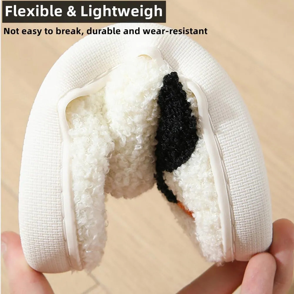 Cartoon Slippers for Womens Mens Cute Cozy Plush Warm Slip-on House Shoes for Indoor and Outdoor Meet Me at Midnight Strawberry Mushroom Evil Eyes Love Heart Slippers