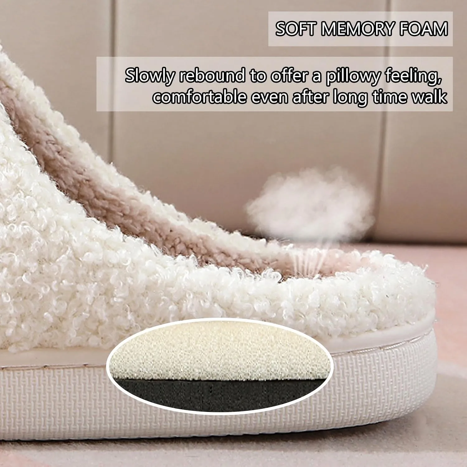 Cartoon Slippers for Womens Mens Cute Cozy Plush Warm Slip-on House Shoes for Indoor and Outdoor Meet Me at Midnight Strawberry Mushroom Evil Eyes Love Heart Slippers