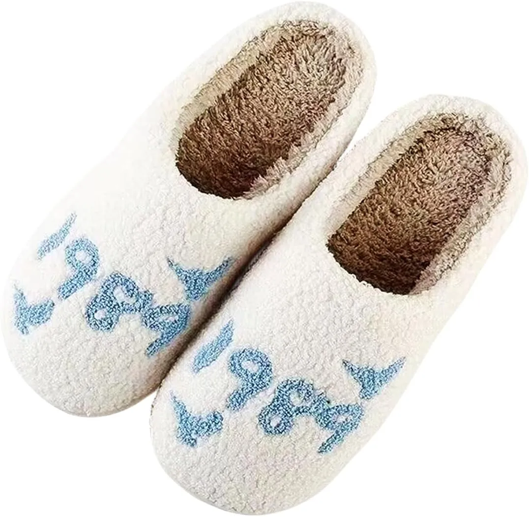 Cartoon Slippers for Womens Mens Cute Cozy Plush Warm Slip-on House Shoes for Indoor and Outdoor Meet Me at Midnight Strawberry Mushroom Evil Eyes Love Heart Slippers