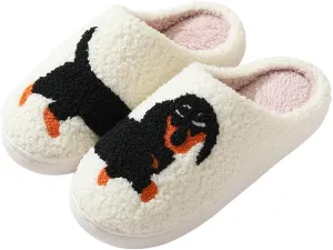 Cartoon Slippers for Womens Mens Cute Cozy Plush Warm Slip-on House Shoes for Indoor and Outdoor Meet Me at Midnight Strawberry Mushroom Evil Eyes Love Heart Slippers