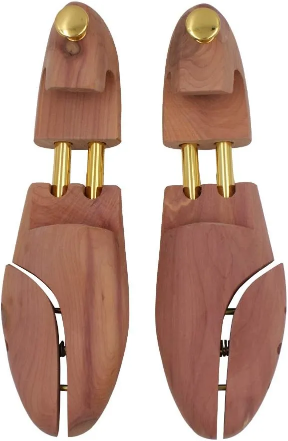 CEDAR SHOE TREE with TWIN TUBES -6 Packs