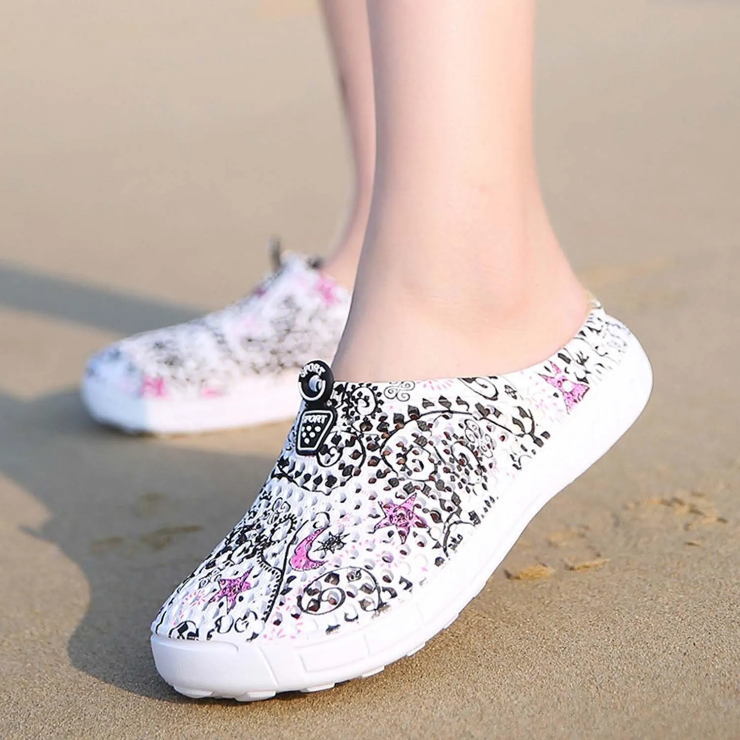 CERYTHRINA Women's Garden Clogs Shoes Breathable Quick Drying Sandals Slippers Beach Footwear