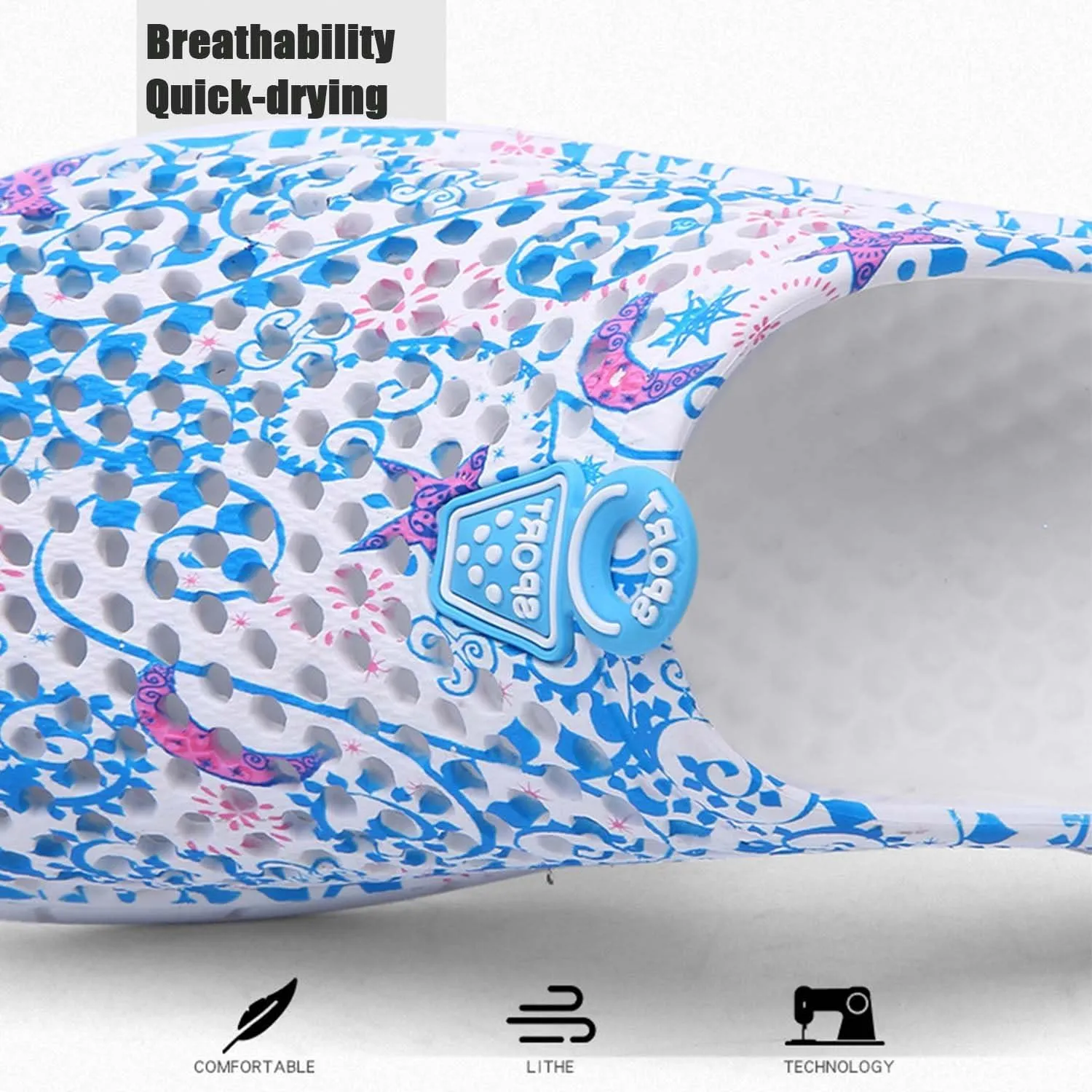 CERYTHRINA Women's Garden Clogs Shoes Breathable Quick Drying Sandals Slippers Beach Footwear