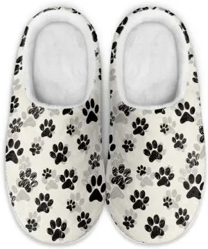 chaqlin Dog House Slipper Fuzzy Sandals Furry Womens Bedroom Flannel Fur Lined Anti Skid Thick Sole Slippers Outdoor