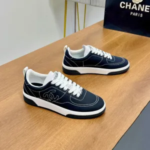 Charcoal CHANEL 25mm Soft Blue Quality-assured Highly intuitive Denim In 149495 Sneaker