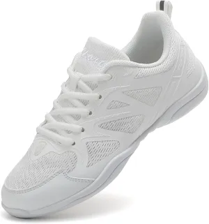 Cheer Shoes Girls Dance Athletic Shoes Women Gymnastic Training Tennis and Competition Sports Flexible mesh Cheerleading Tumbling Shoes for Kid Youth Adult