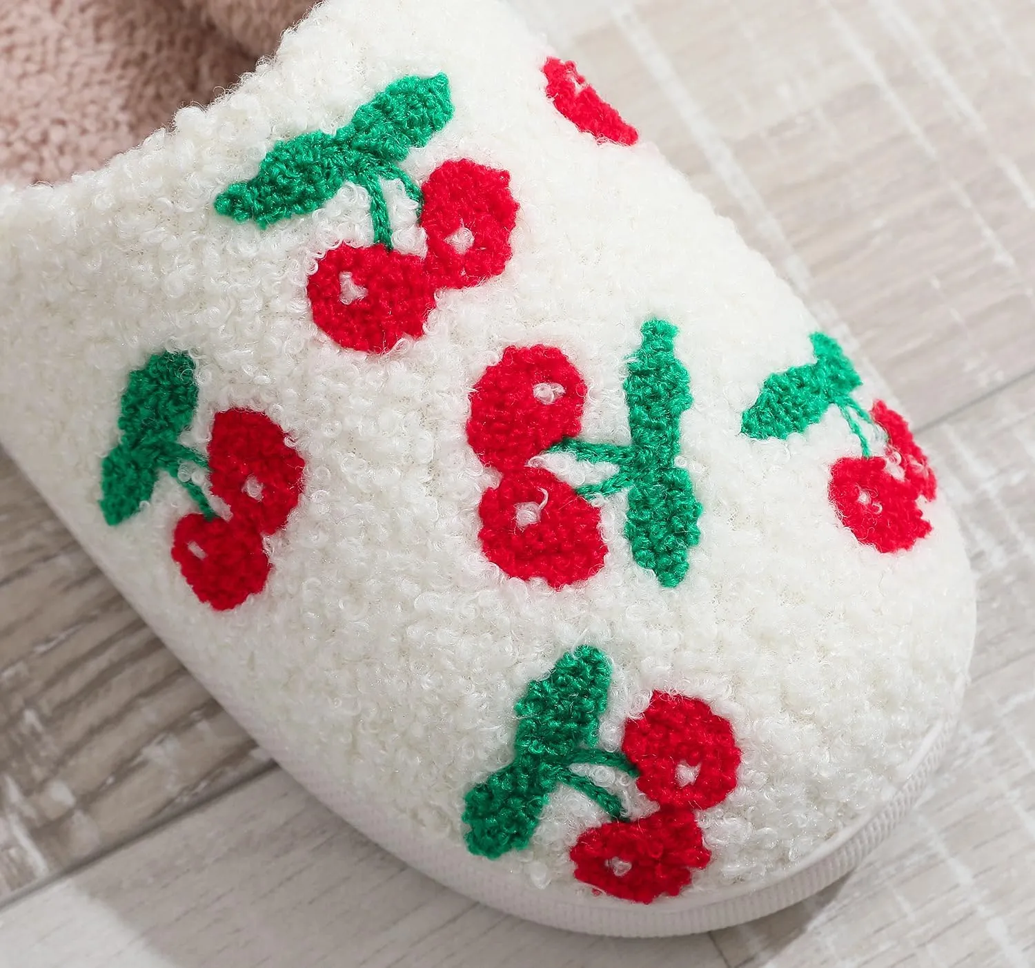 Cherry Slippers Home Slippers Comfortable Indoor House Preppy Slippers For Kids Women Men Girls