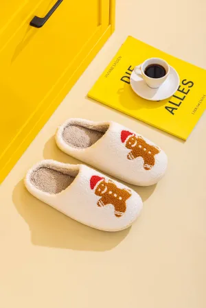 Christmas Gingerbread House Slippers | Medium