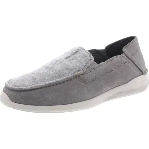 Clarks Men's Gorwin Step Loafer, Grey Suede, 11 Wide