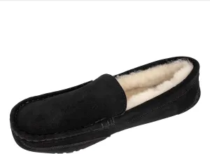 Clarks Shearling Moccasin House Slippers for Men - Indoor/Outdoor Gift for Him