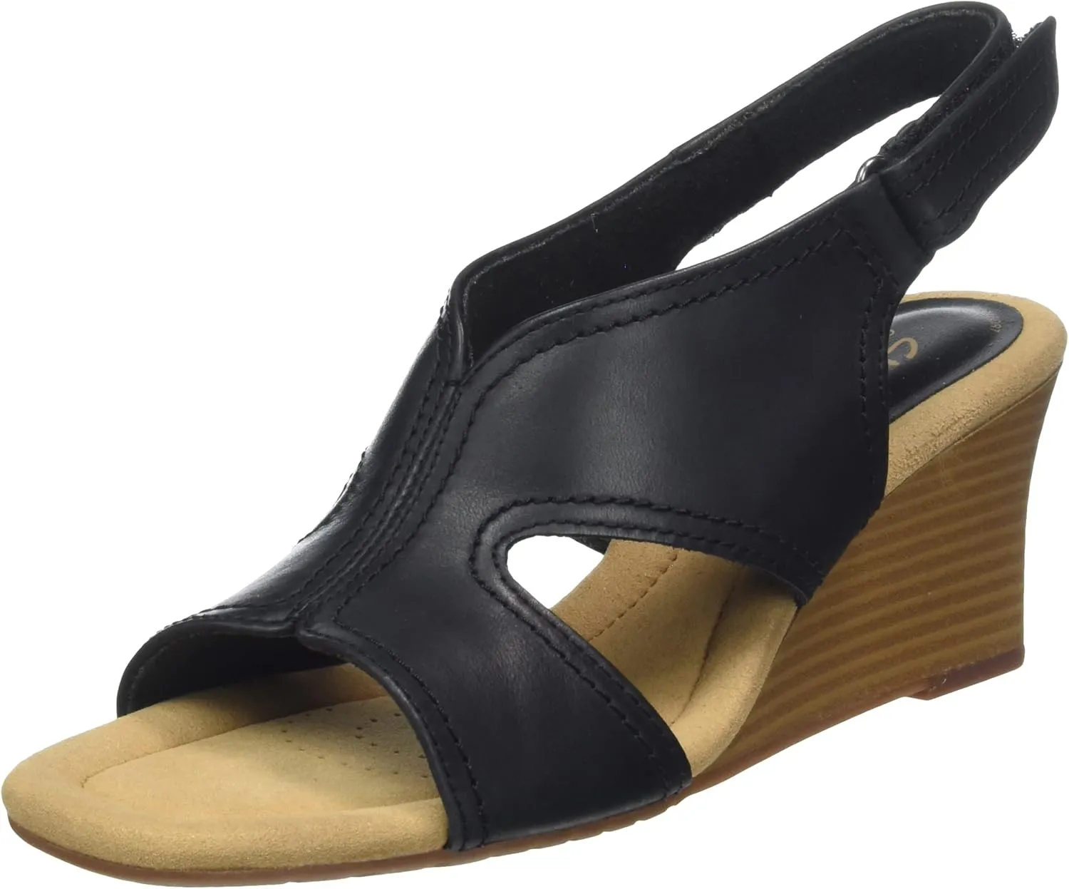 Clarks Womens Kyarra Aster Wedge Wedge Heels