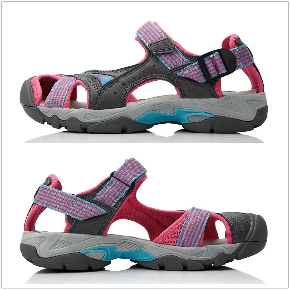 Clorts Women's Sport Sandal Lightweight Outdoor Hiking Athletic Beach Amphibious Sandal