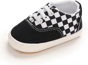 Clowora Unsex Baby Boys Girls Canvas First Walkers Shoes,Infant Non Slip Soft Sole Toddler Flat Lazy Loafers Sneaker