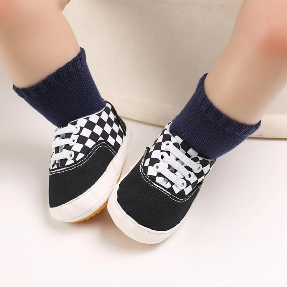 Clowora Unsex Baby Boys Girls Canvas First Walkers Shoes,Infant Non Slip Soft Sole Toddler Flat Lazy Loafers Sneaker