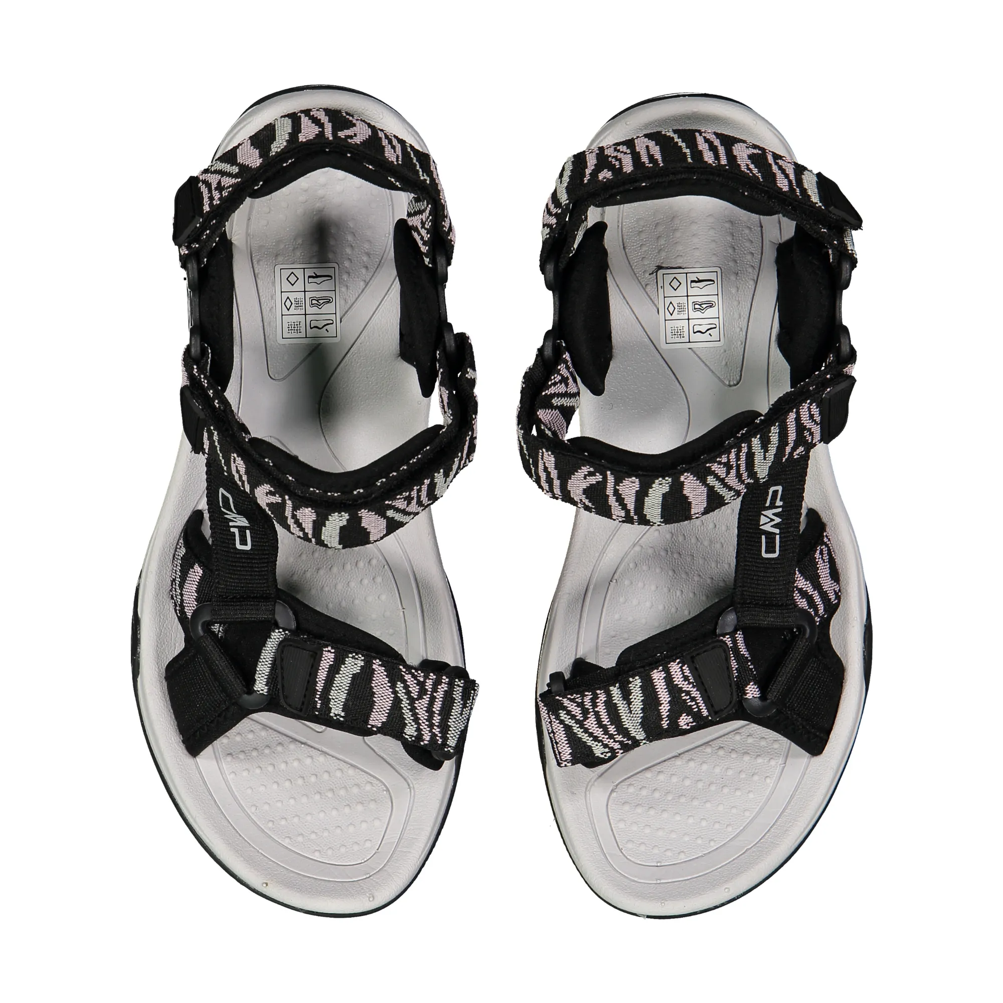 CMP Women's Hamal Vegan Friendly Hiking Sandals (Nero/Pale Rose)