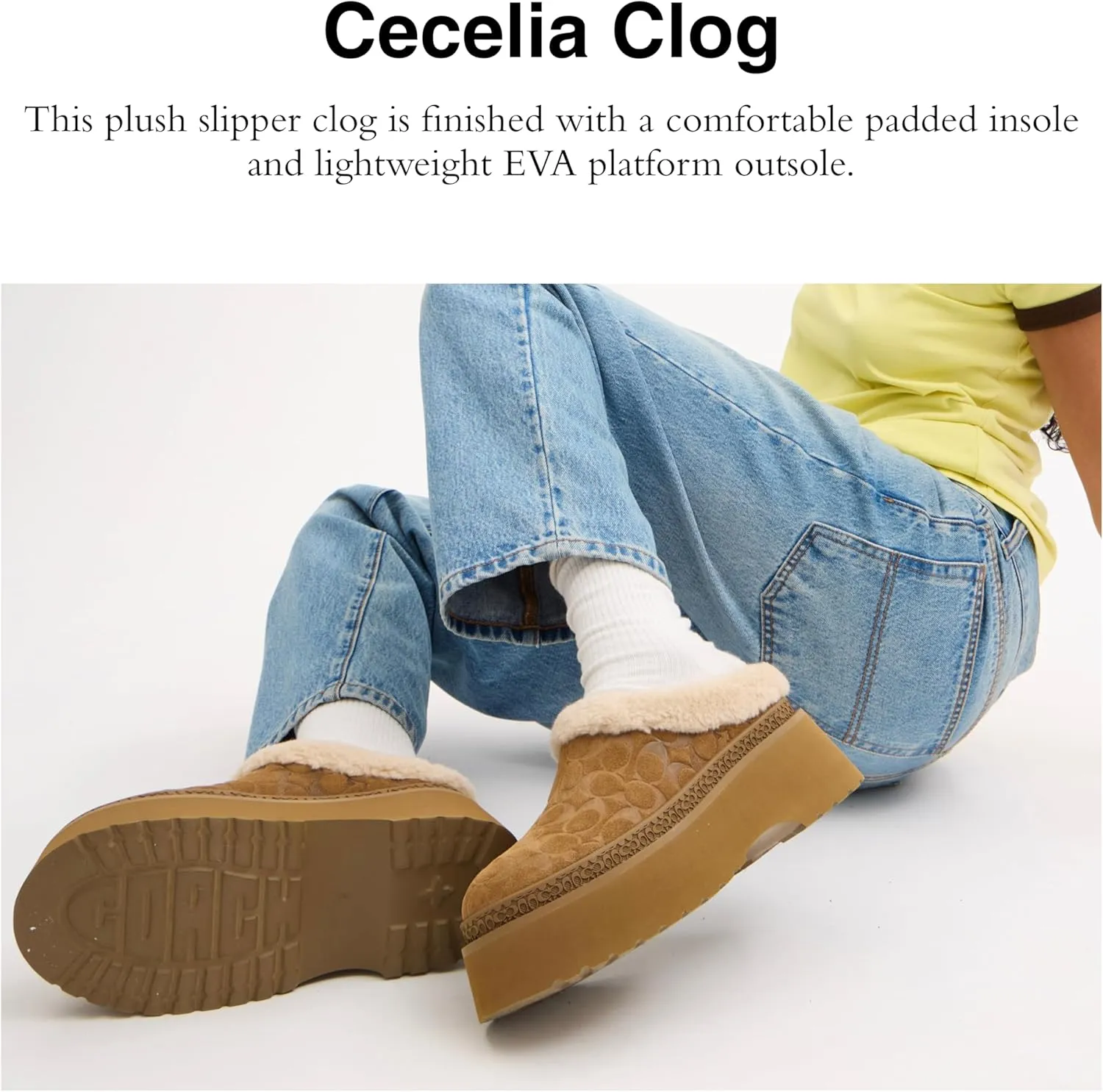 Coach Women's Cecelia Shearling Clog