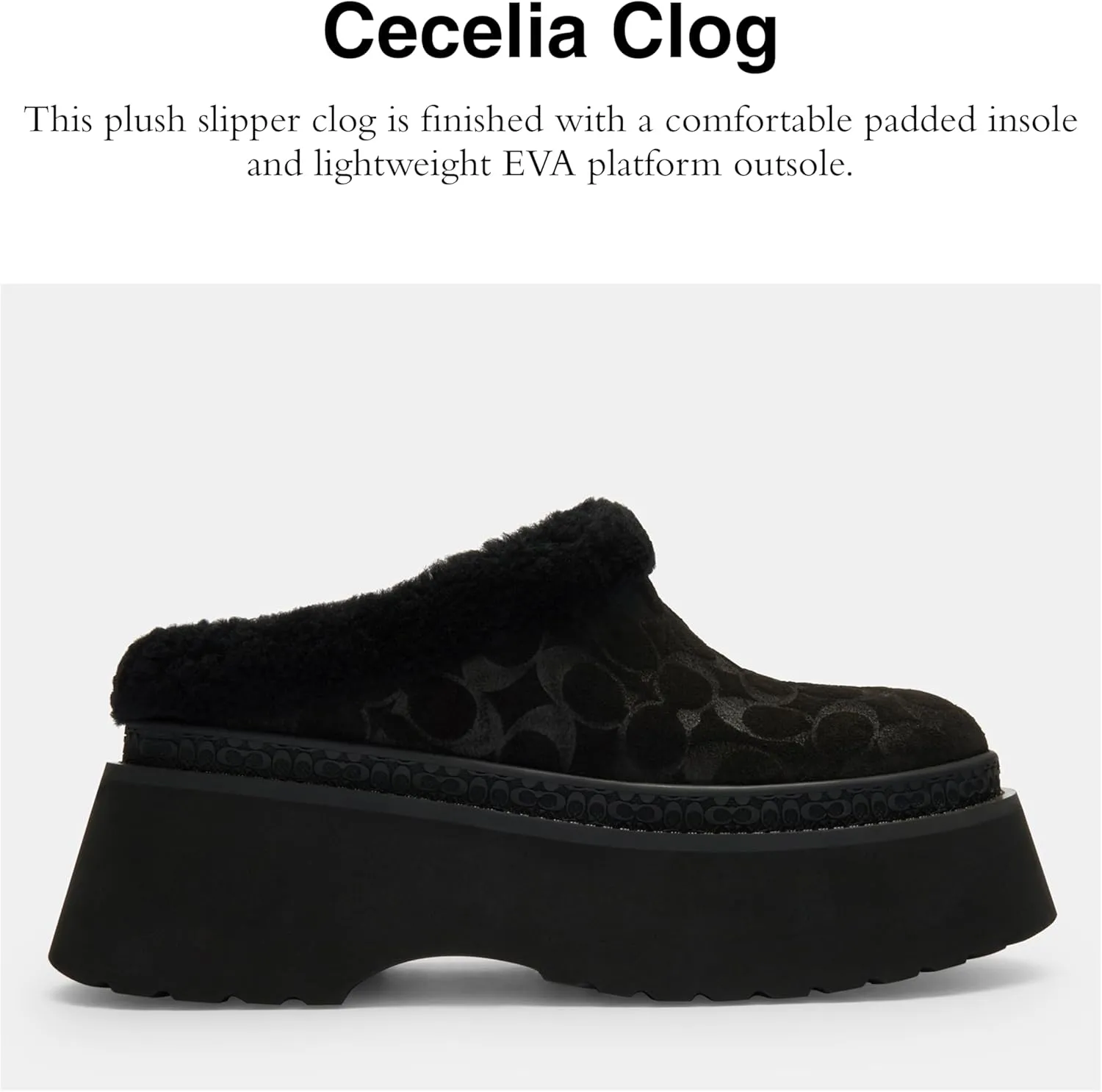 Coach Women's Cecelia Shearling Clog