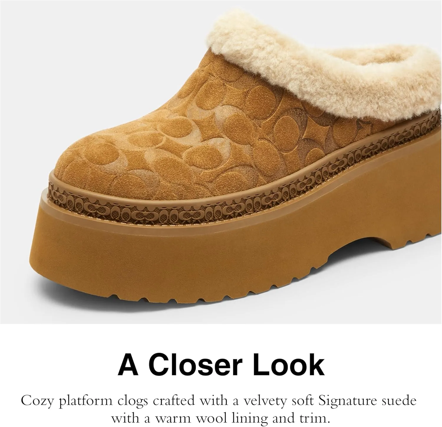 Coach Women's Cecelia Shearling Clog