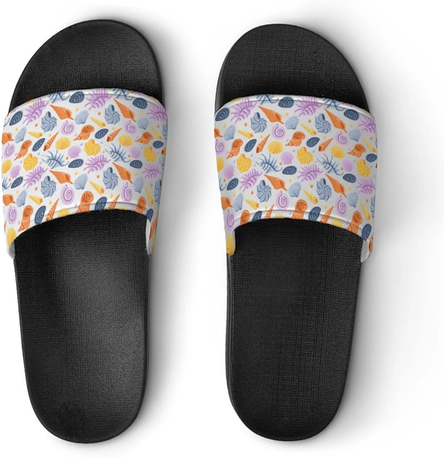Colorfull Seashells Slippers for Women Rubber Slides Womens Sandal Slippers