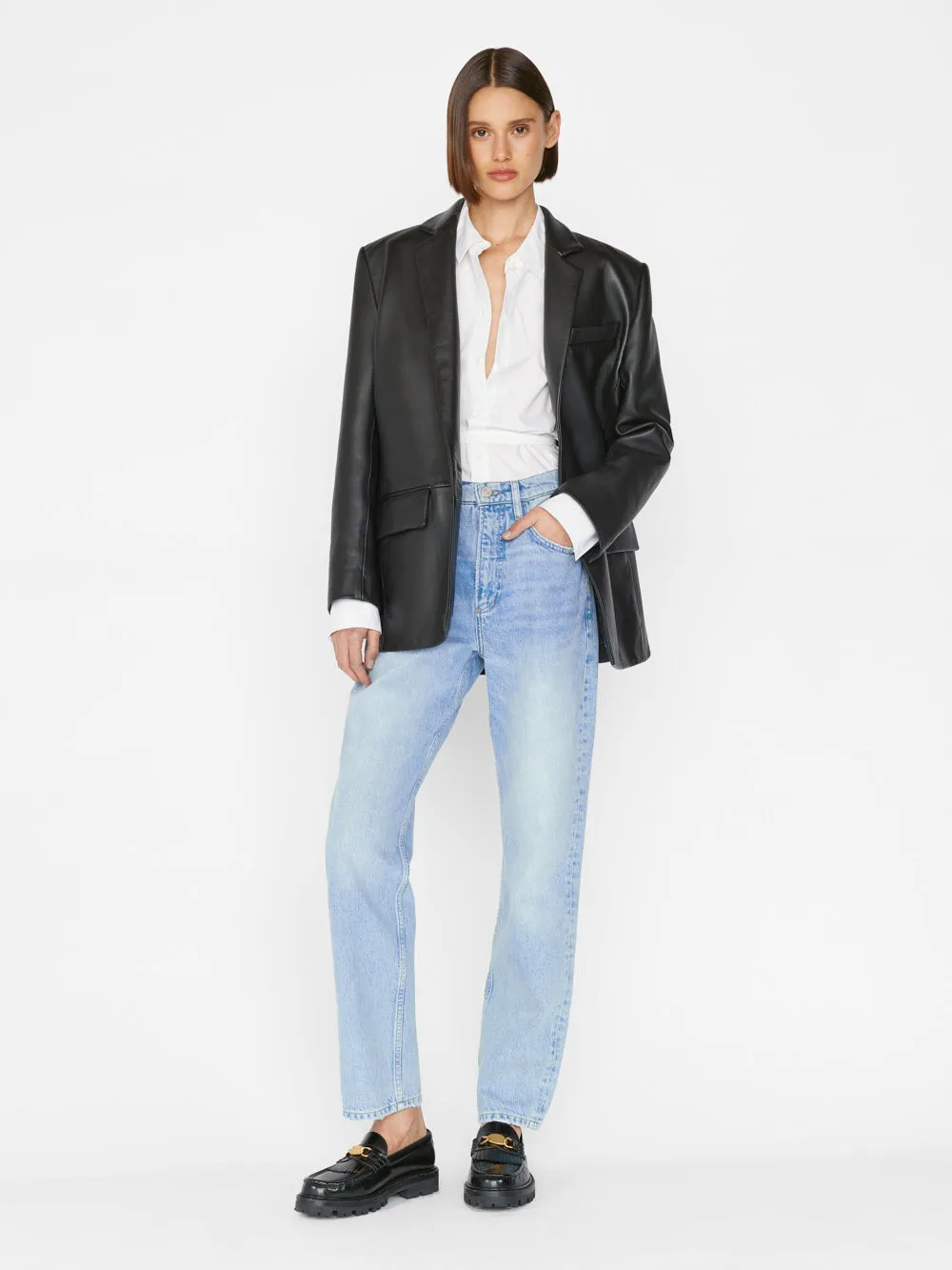 Comprehensive assistance Hot bargain Shirt Slit Back Blanc -- Waist Tie