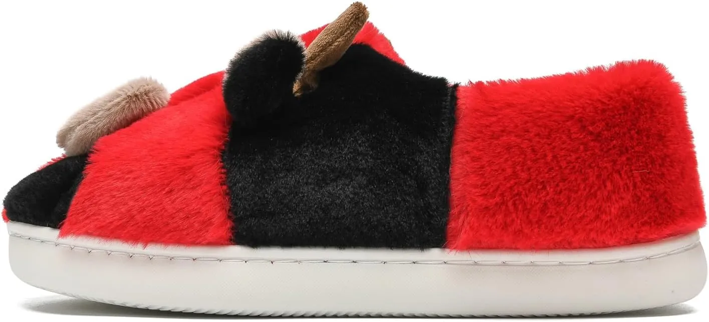COVS Cute Cow Fluffy House Slippers - Kawaii Shoes for Women and Men, Indoor and Outdoor