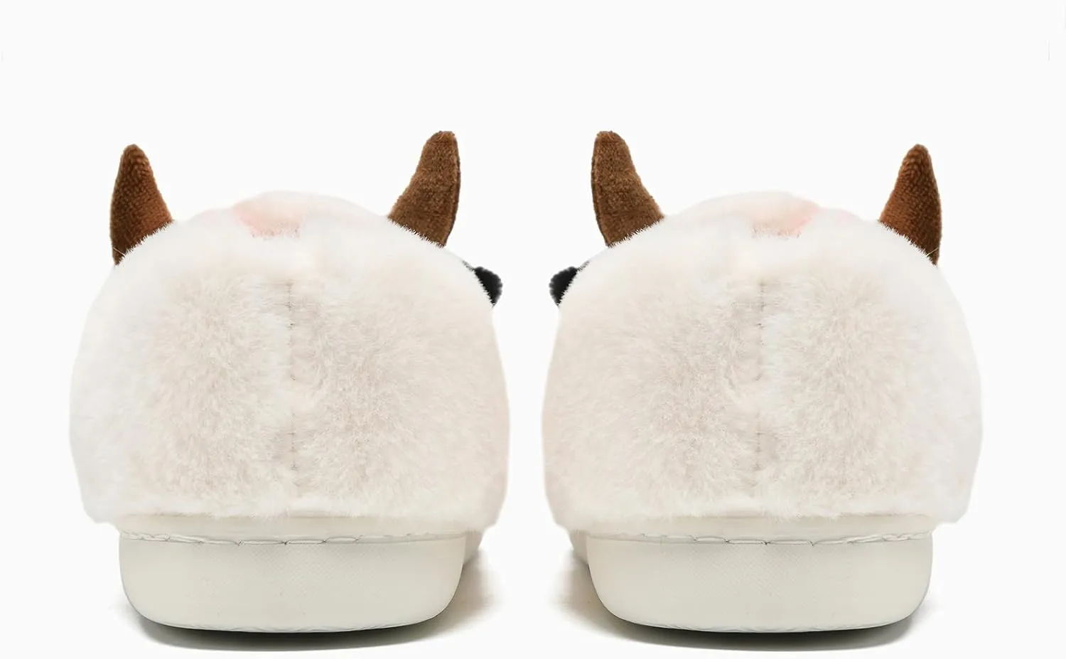 Cow Slippers for Women and Men, Fluffy Cute Cozy Cartoon Cow Cotton House Slipper Womens Milky Cows Animal Preppy Funny Furry Kawaii Bedroom Pillow Cloud Slippers for Women Indoor and Outdoor