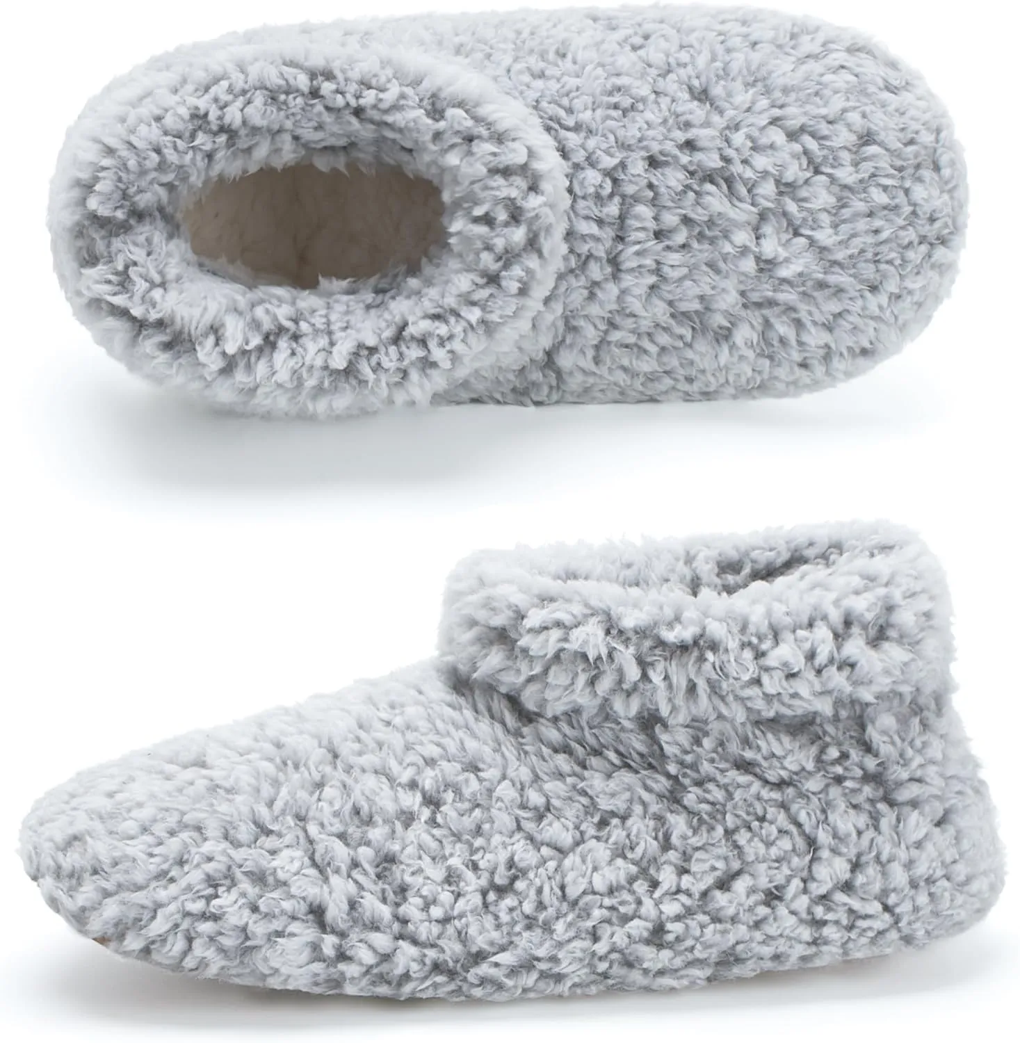 Cozylook Fuzzy Slippers for Women Indoor, Warm Bedroom Slip On Shoes, Winter Fluffy House Socks with Grippers, Cozy Christmas Gifts Unique