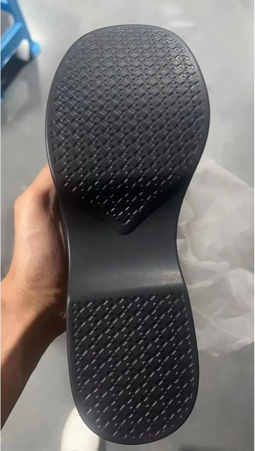 Crepuscute Platform Open Toe Sandals for Women's Wedge Slides Backless Comfortable Slip On Mid-Heel Sandals Summer Beach Casual Slippers