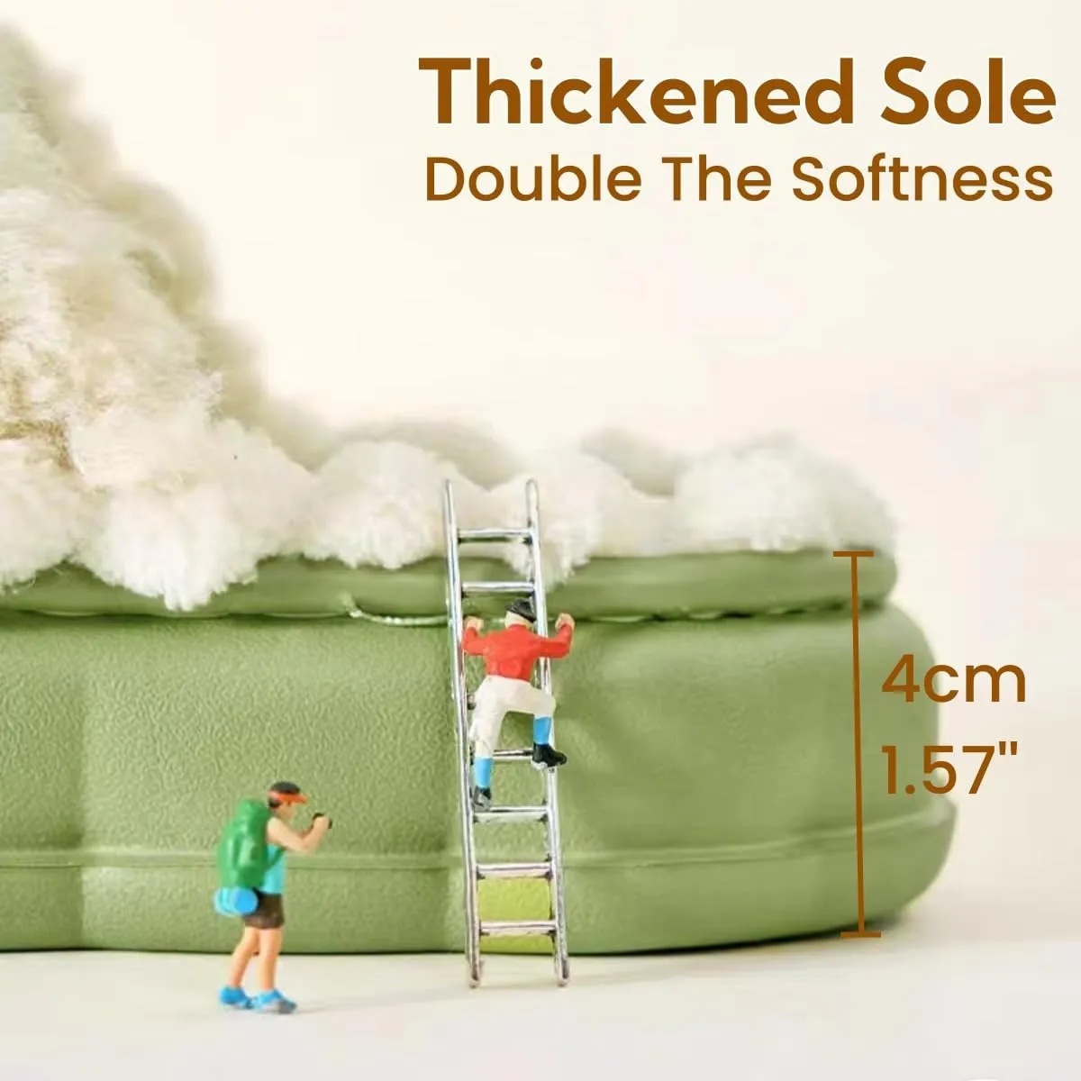 Cute Bow Fuzzy Slippers for Women, Fluffy Cozy Warm Womens Slippers with Thick Sole