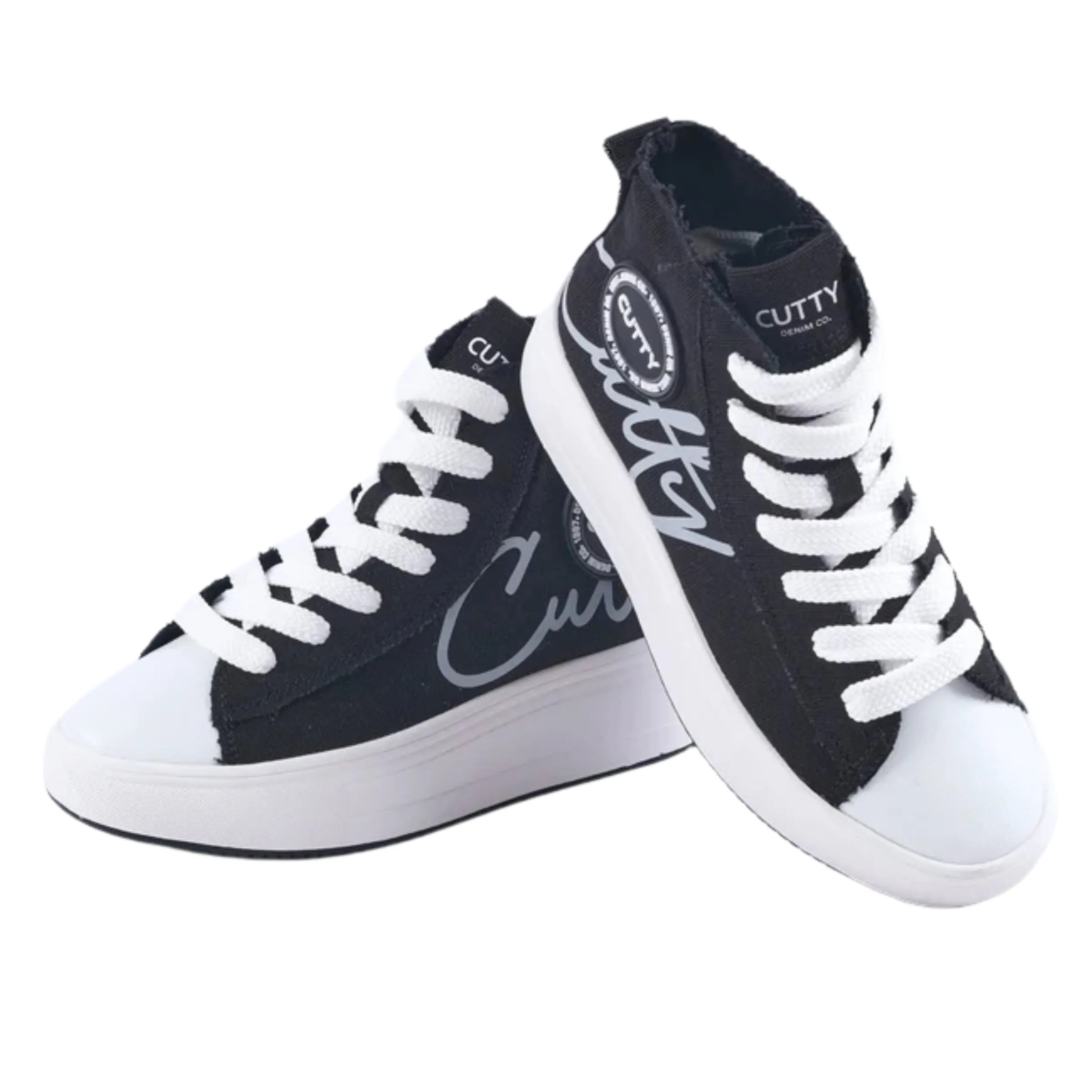 Cutty Sneaker Canvas High Top Black-White