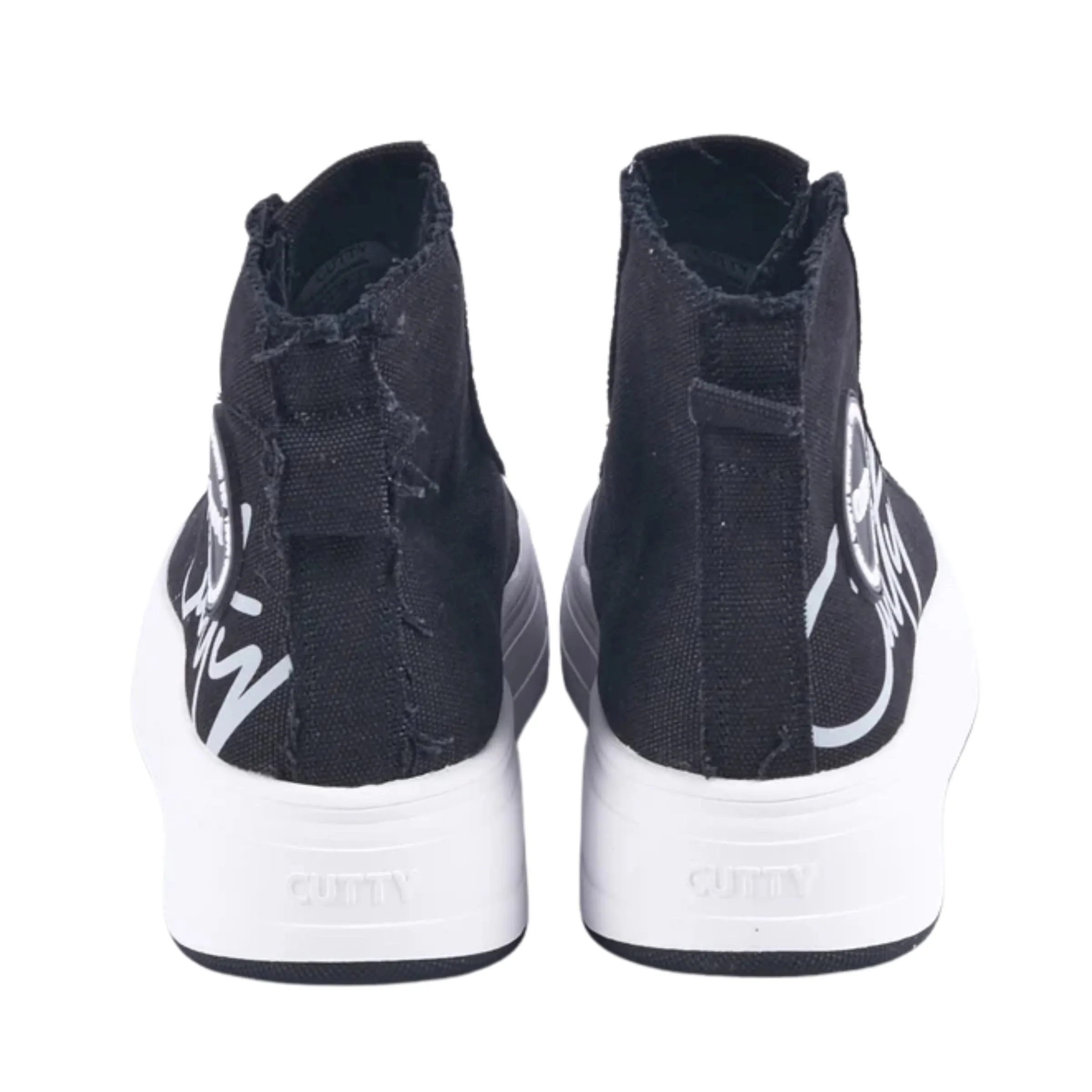 Cutty Sneaker Canvas High Top Black-White