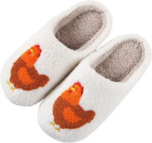 Dachshund Slippers for Women Chicken Slippers for Women Memory Foam Owl Slippers Cute Animal Dog Slipper Fluffy Shoes