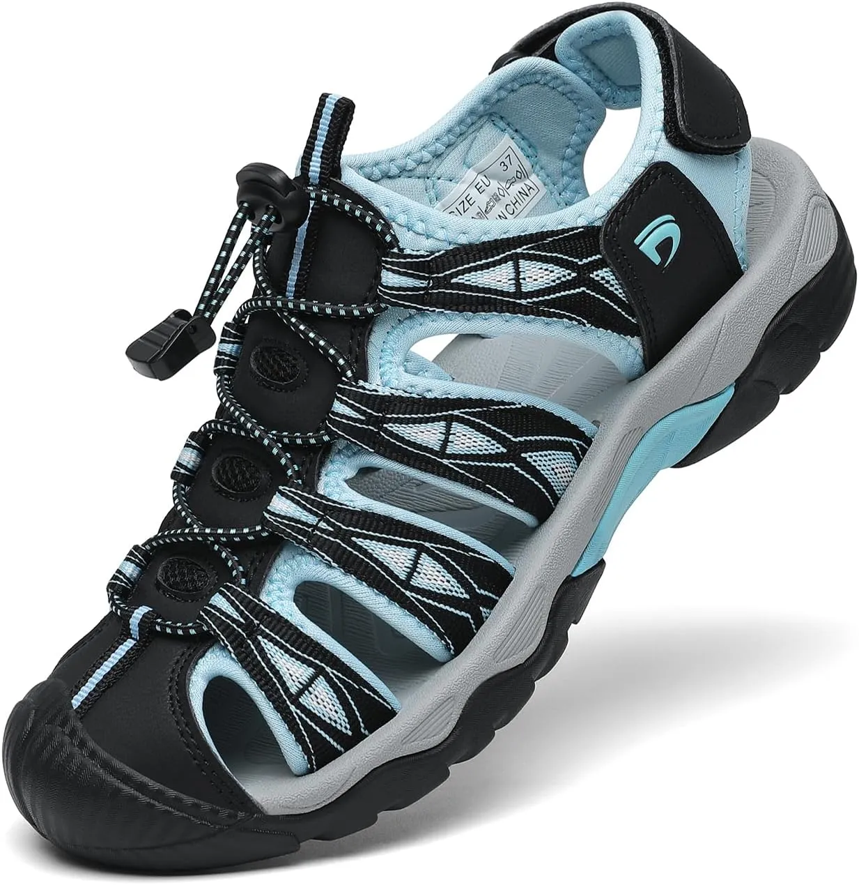 Dannto Women's Sport Hiking Sandals Closed Toe Outdoor Athletic Walking Sandal Lightweight Summer Water Shoes