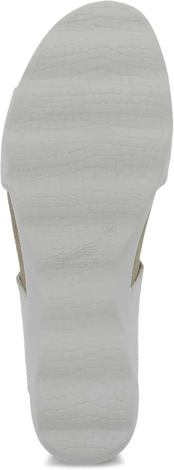 Dansko Maddy Slip-On Wedge Sandal for Women –Comfortable Wedge Shoes with Arch Support –Fully Adjustable Straps with Hook & Loop Closure–Versatile Casual to Dressy Footwear –Lightweight Rubber Outsole