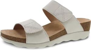 Dansko Maddy Slip-On Wedge Sandal for Women –Comfortable Wedge Shoes with Arch Support –Fully Adjustable Straps with Hook & Loop Closure–Versatile Casual to Dressy Footwear –Lightweight Rubber Outsole