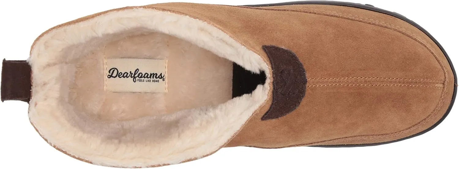 Dearfoams Men's Genuine Suede Boot