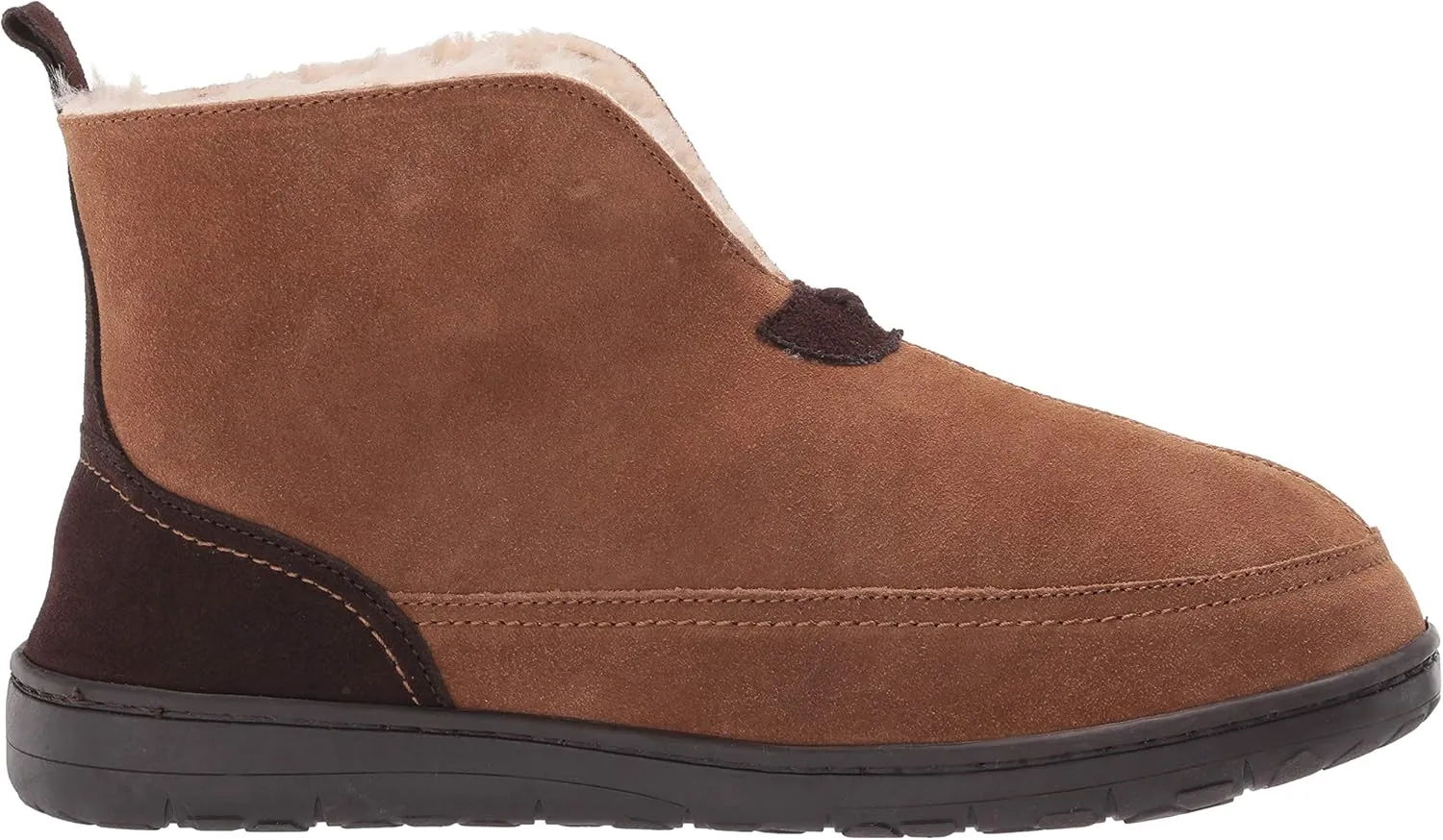 Dearfoams Men's Genuine Suede Boot