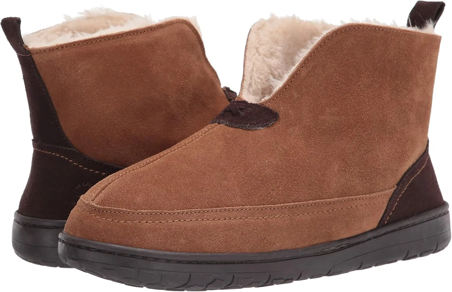 Dearfoams Men's Genuine Suede Boot