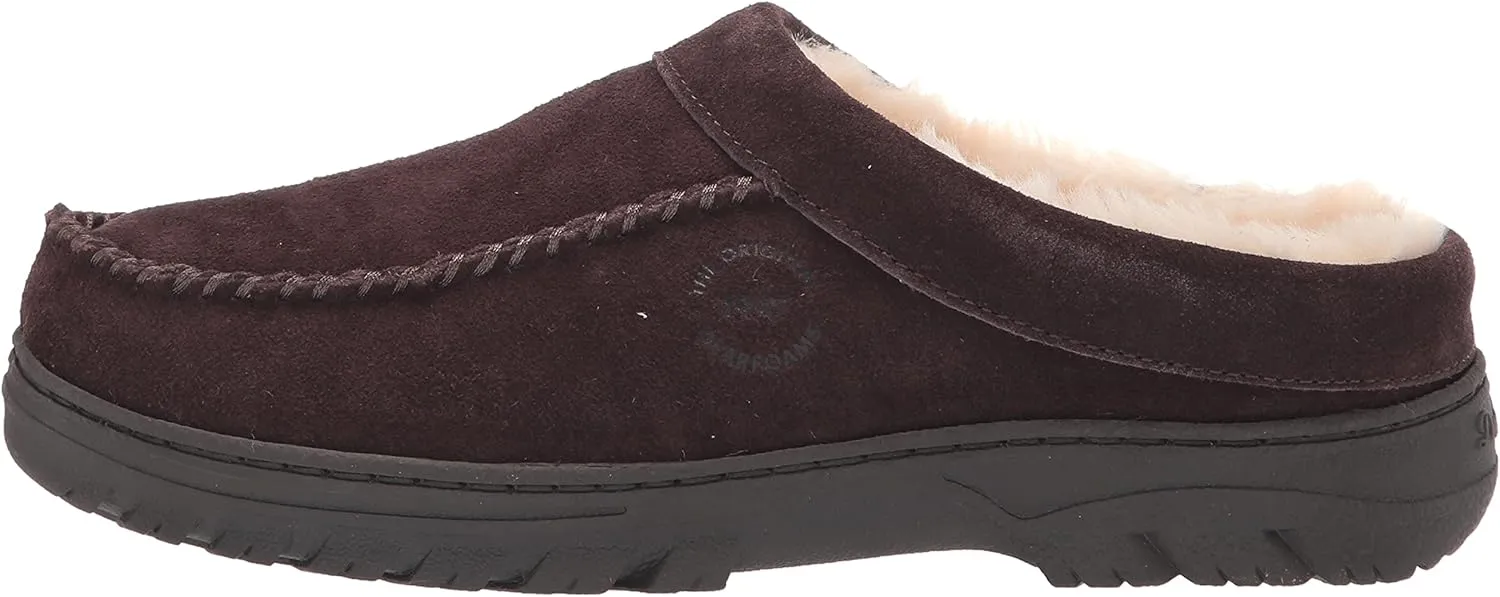 Dearfoams Men's Reed Genuine Suede Clog