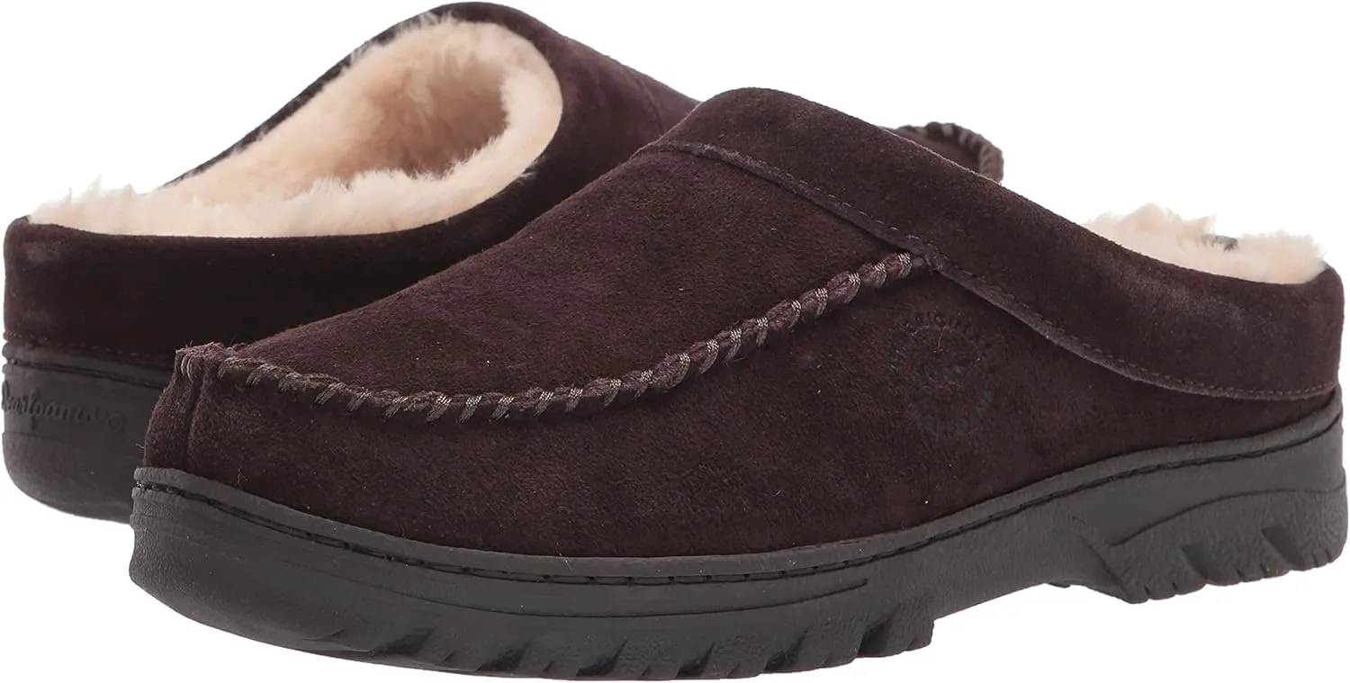 Dearfoams Men's Reed Genuine Suede Clog
