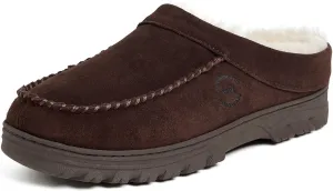 Dearfoams Men's Reed Genuine Suede Clog