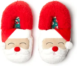 Dearfoams Unisex-Adult Matching Family Holiday Christmas Reindeer & Turkey Scuff Slipper
