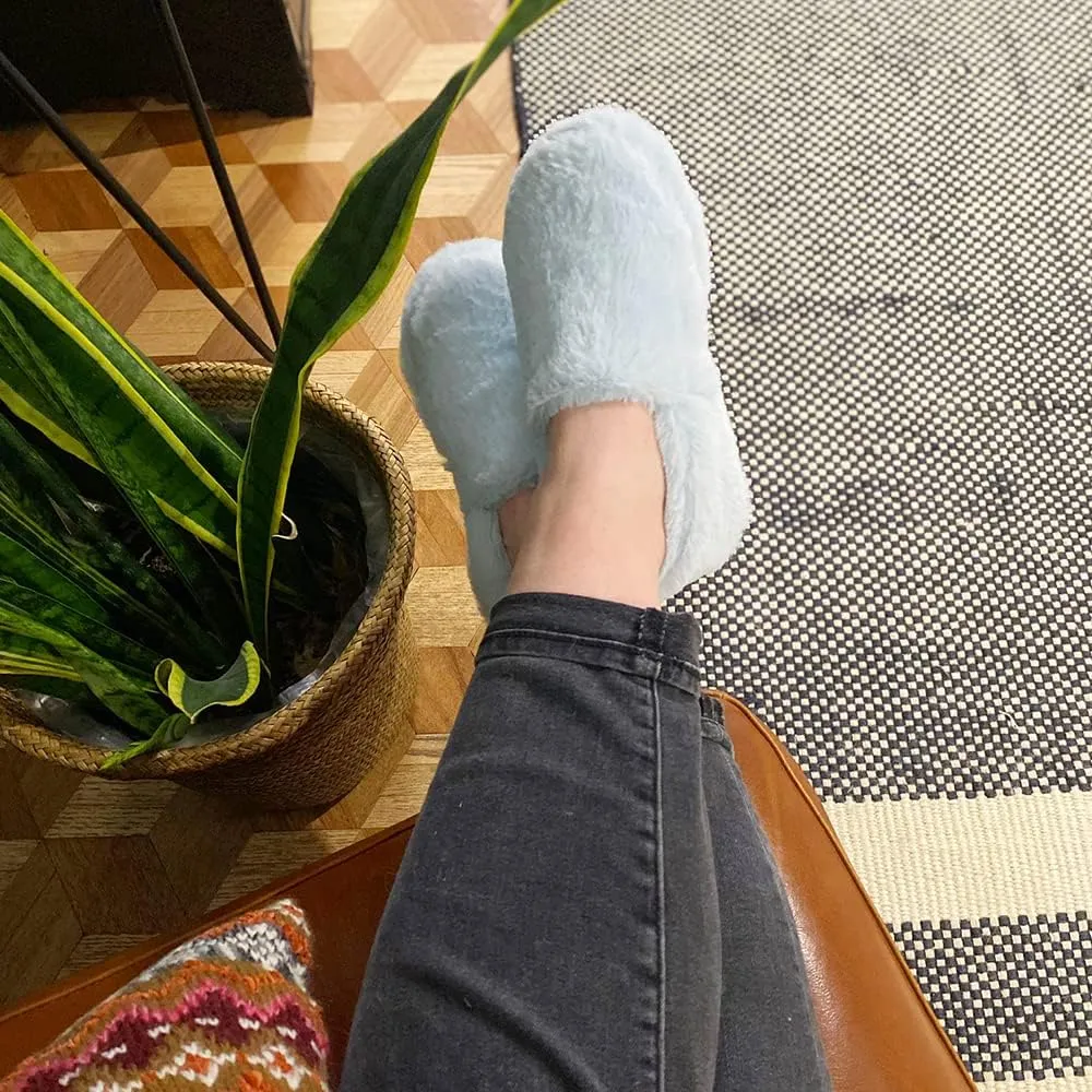 Dearfoams Women's Ellie Fluffy Snuggle Slipper