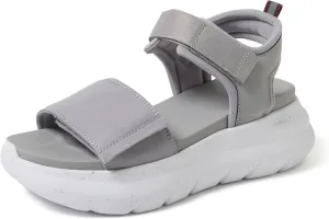 Dearfoams Women's Platform Lightweight Adjustable Odell Wedge Sandal