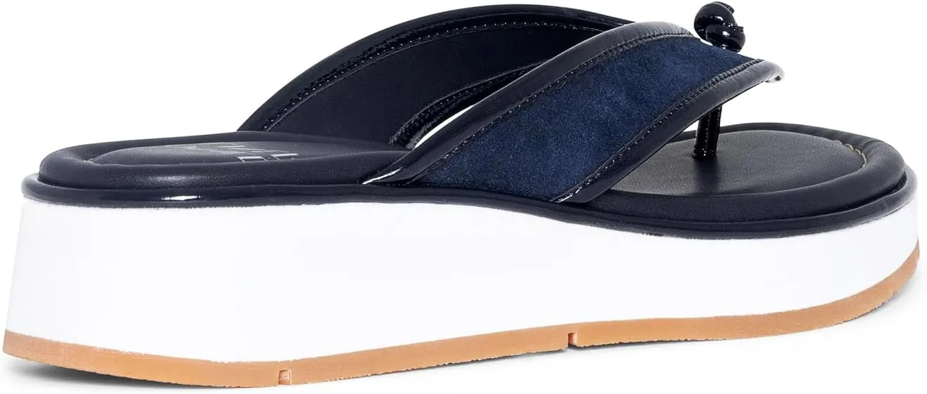 Donald Pliner Women's Klarice Distressed Metallic Wedge Sandal