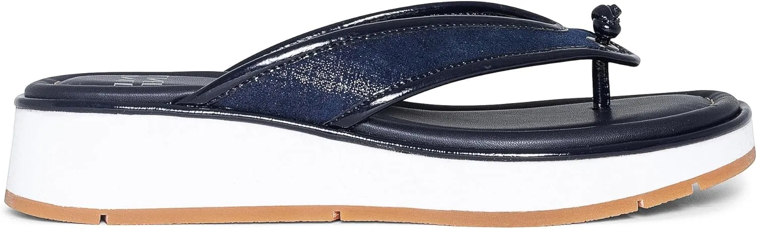 Donald Pliner Women's Klarice Distressed Metallic Wedge Sandal