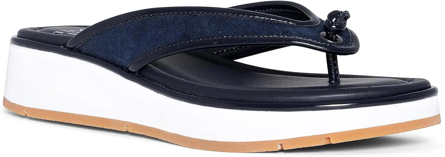 Donald Pliner Women's Klarice Distressed Metallic Wedge Sandal