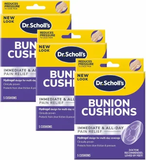 Dr. Scholl's Duragel Bunion Cushion (Pack of 3, 15 Count Total)